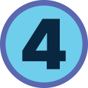 Number Four Icon