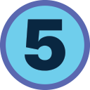 Number Five Icon