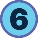 Number Six Icon