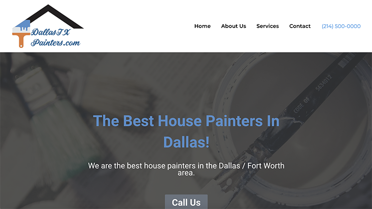 DallasTXPainters.com Website Preview