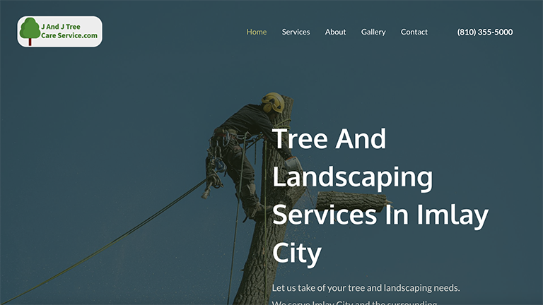 J And J Tree Care Service Website Preview